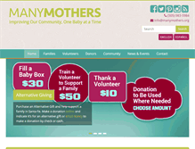 Tablet Screenshot of manymothers.org
